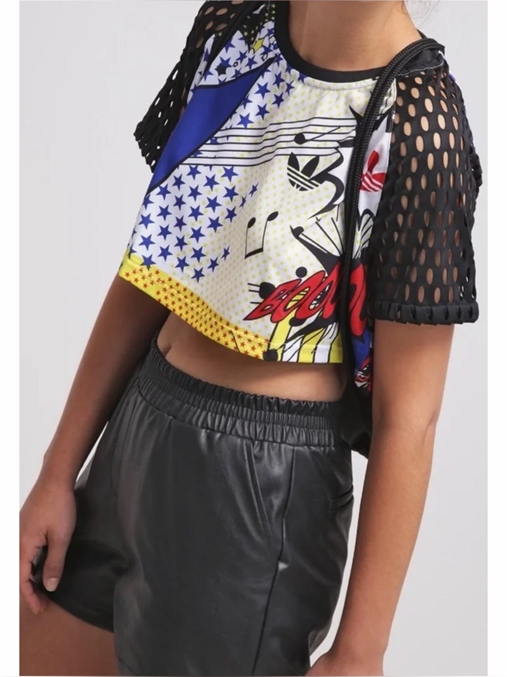 Adidas x Rita Ora Crop Top in Black